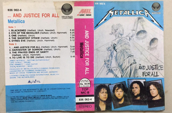 CD Metallica ‎– And Justice For Jason