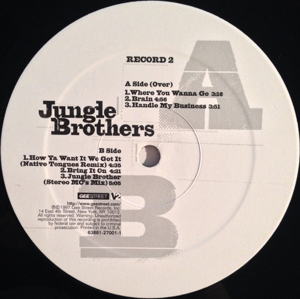 Jungle Brothers-Raw Deluxe - Pagal Record Store