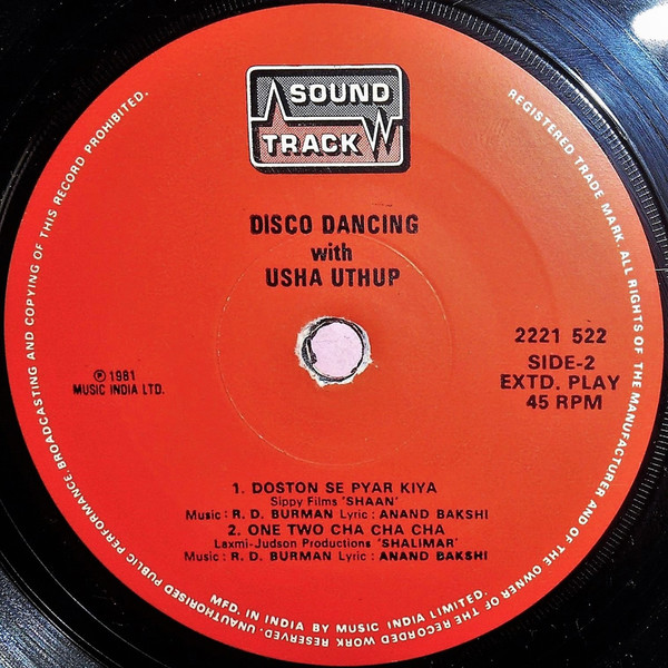 Usha Uthup Disco Dancing With Usha Pagal Record Store