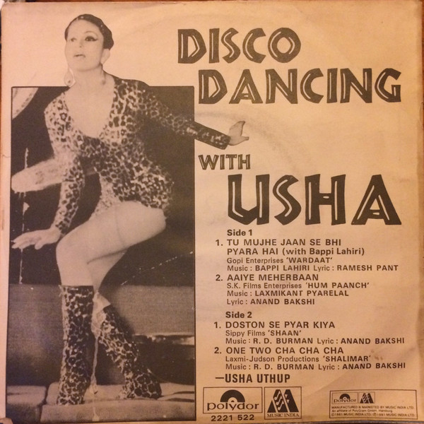 Usha Uthup Disco Dancing With Usha Pagal Record Store